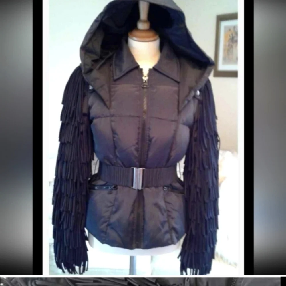 BALMAIN Hooded Fringe Jacket - Picture 8 of 14